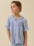 Chemise brodée Carreaux bleu 1 - vertbaudet enfant 