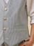 Gilet de costume rayé garçon – collection fêtes et mariages Rayure bleu grise 3 - vertbaudet enfant 