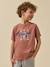 T-shirt imprimé garçon - coton biologique Ecru+Indigo+Terracotta 8 - vertbaudet enfant 