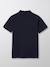 Polo garçon - coton bio Bleu fonce uni 4 - vertbaudet enfant 