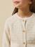 Cardigan  point fantaisie Ecru+Rouge theatre+Sorbet 3 - vertbaudet enfant 