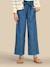 Pantalon large  en denim light Denim stone 1 - vertbaudet enfant 