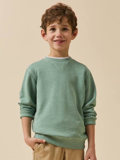 Sweat Celadon+Ciel+Orage+Rose 1 - vertbaudet enfant 