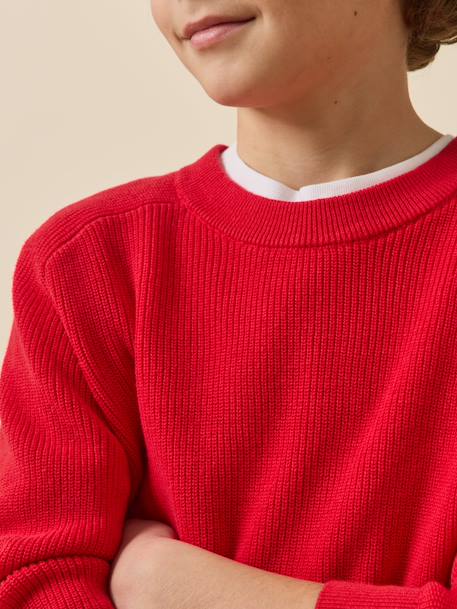 Pull garçon Rouge 3 - vertbaudet enfant 