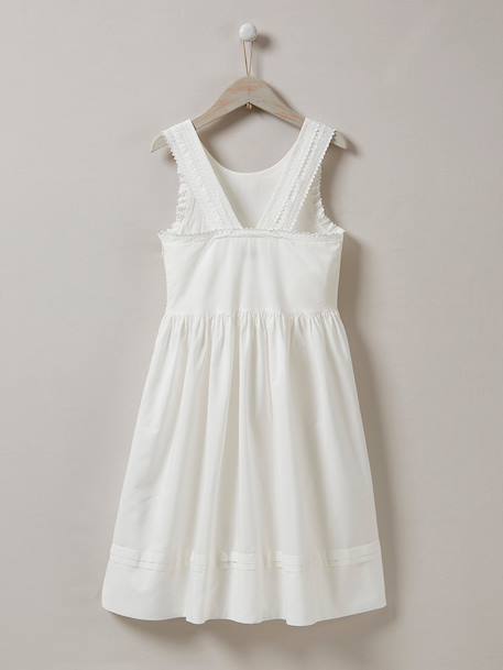 Robe charlotte - Cortège arabesque Blanc vif uni 4 - vertbaudet enfant 