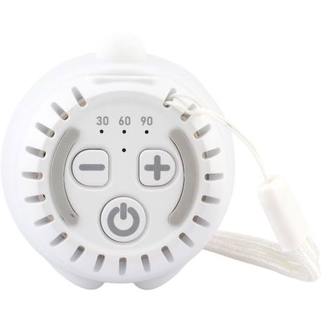 Mini veilleuse bruit blanc calinou Blanc+Gris+Orange 3 - vertbaudet enfant 