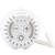 Mini veilleuse bruit blanc calinou Blanc+Gris+Orange 3 - vertbaudet enfant 