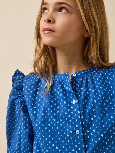 Blouse imprimée fille - collection junior Imprimé  klein 3 - vertbaudet enfant 