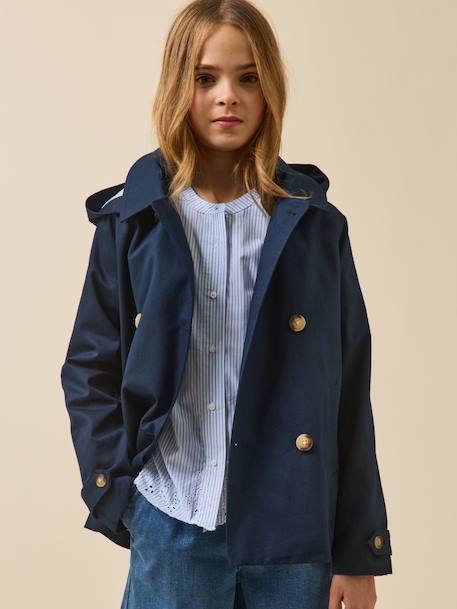 Trench court fille - collection junior Marine 1 - vertbaudet enfant 