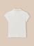 Polo  en maille piquée - coton biologique Amande+Ecru 5 - vertbaudet enfant 