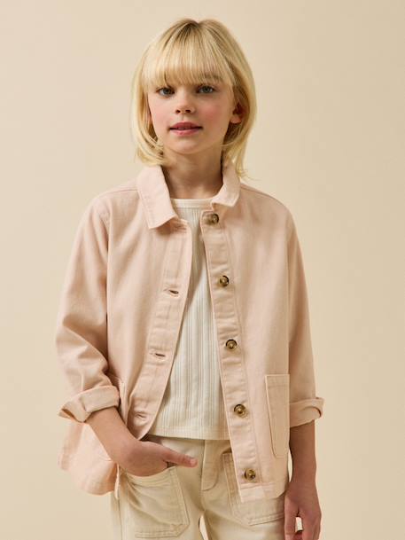 Fille-Veste worker  en denim