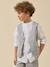 Gilet de costume rayé garçon – collection fêtes et mariages Rayure bleu grise 1 - vertbaudet enfant 