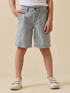 Bermuda en denim coloré garçon  - vertbaudet enfant