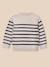 Pull rayé bébé - coton biologique Rayure marine/ecru 3 - vertbaudet enfant 