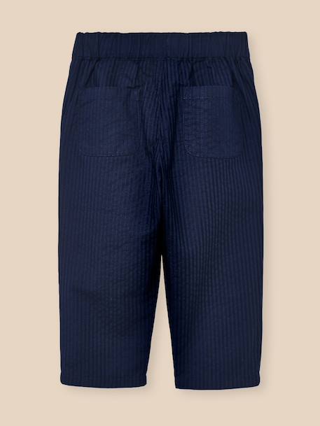 Pantalon tissu façonné bébé Marine clair 4 - vertbaudet enfant 