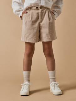 Short velours taille haute fille  - vertbaudet enfant
