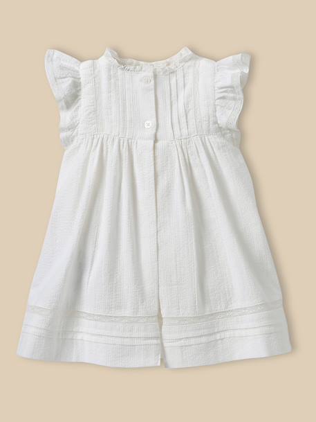 Robe bébé louise – collection fêtes et mariages Blanc doux 4 - vertbaudet enfant 