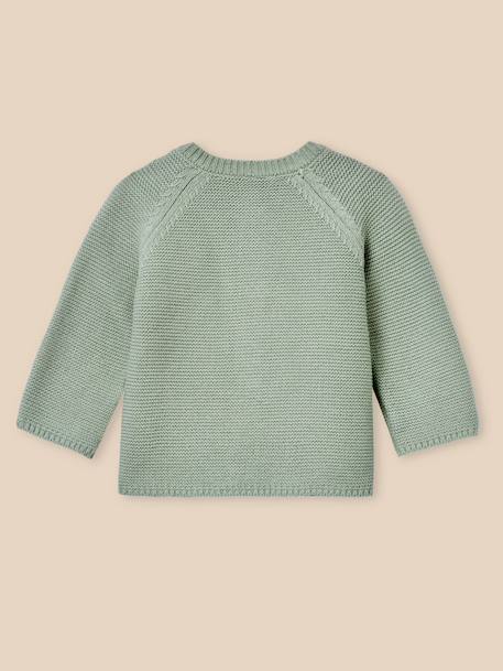 Cardigan bébé - coton biologique Amande+Beige chine+Marine clair+Sorbet 4 - vertbaudet enfant 
