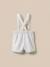 Bermuda à bretelles bébé – collection fêtes et mariages Blanc doux 4 - vertbaudet enfant 