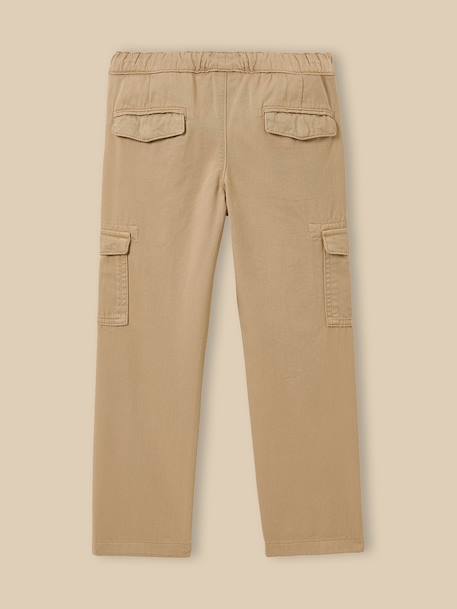 Pantalon cargo garçon Beige+Kaki 4 - vertbaudet enfant 
