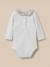 Body col en tissu liberty bébé - coton biologique Blanc doux 4 - vertbaudet enfant 