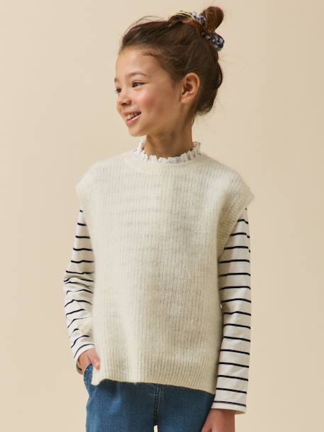 Fille-Pull sans manches  - collection junior