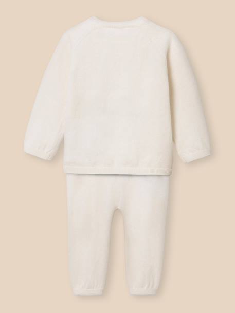 Ensemble en coton biologique et laine bébé Ecru 4 - vertbaudet enfant 