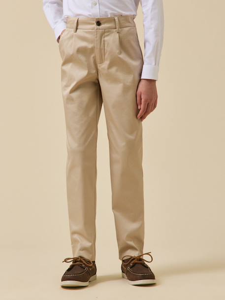 Pantalon de costume garçon - collection fêtes et mariages Beige 1 - vertbaudet enfant 