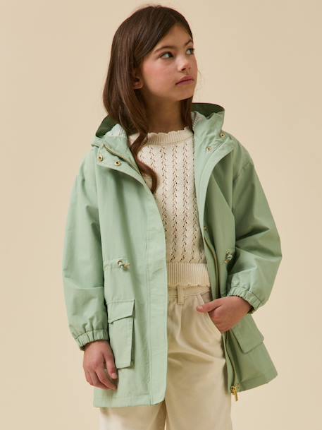 Parka light fille déperlante Amande 1 - vertbaudet enfant 