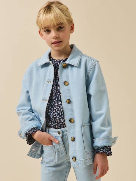 Fille-Veste worker fille en denim