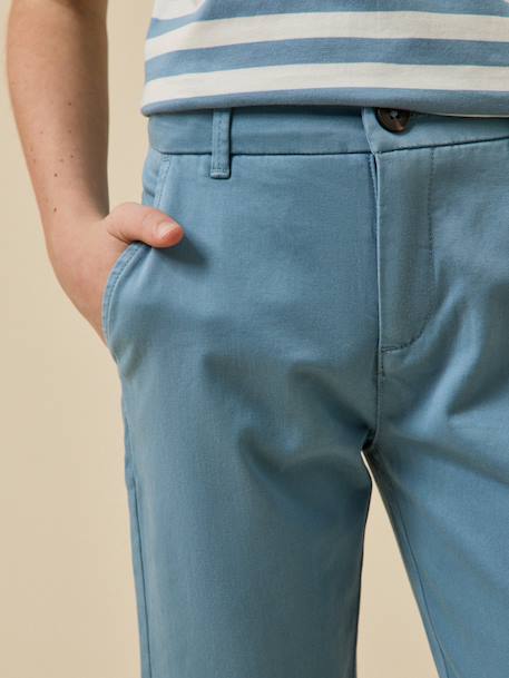 Chino light garçon Celadon+Indigo+Menthe+Orage+Rouge 9 - vertbaudet enfant 