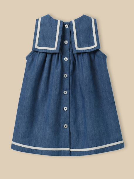 Robe en denim light bébé Denim bleu 3 - vertbaudet enfant 