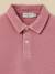 Polo garçon - coton biologique Menthe+Vieux rose 6 - vertbaudet enfant 