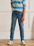 Jean droit garçon Bleu fonce uni+Bleu moyen uni 8 - vertbaudet enfant 