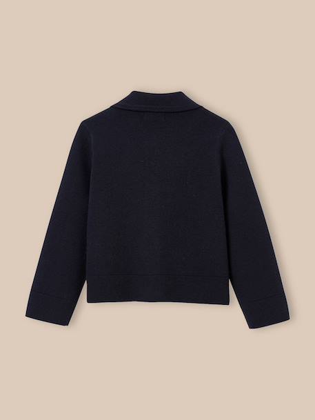 Cardigan en maille milano fille - collection junior Marine 4 - vertbaudet enfant 