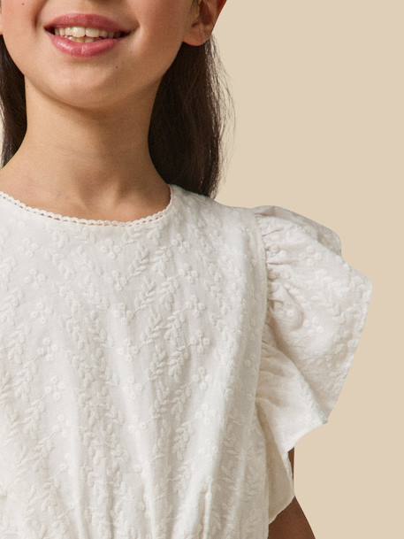 Combinaison fille suzanne – collection fêtes et mariages Ecru 3 - vertbaudet enfant 