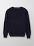 Pull col rond garçon Bleu fonce uni 4 - vertbaudet enfant 