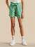Short  en gaze de coton biologique Chlorophyle+Jaune blanchi+Vert mousse 1 - vertbaudet enfant 