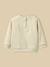 Sweat brodé bébé - coton biologique Jaune pastel 3 - vertbaudet enfant 