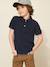 Polo garçon en coton bio Blanc+Celadon+Ciel+Marine+Rouge+Vert anglais 10 - vertbaudet enfant 