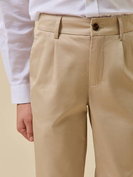 Pantalon de costume garçon - collection fêtes et mariages Beige 3 - vertbaudet enfant 