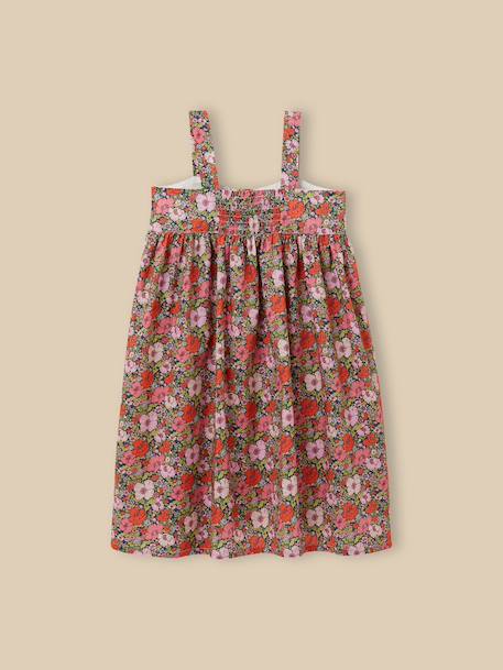Robe fille tissu liberty meadow song Liberty meadow song corail 4 - vertbaudet enfant 