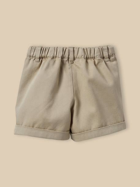 Short chino bébé Beige clair+Marron glace 8 - vertbaudet enfant 