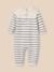 Combinaison bébé en coton biologique et laine Rayure marine/ecru 4 - vertbaudet enfant 