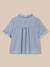 Chemise brodée Carreaux bleu 4 - vertbaudet enfant 