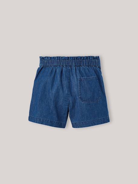 Short fille en denim light Denim brut 4 - vertbaudet enfant 