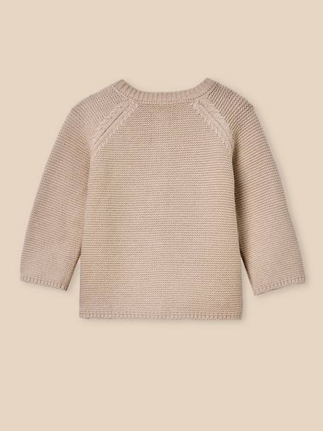 Cardigan bébé - coton biologique Amande+Beige chine+Marine clair+Sorbet 8 - vertbaudet enfant 