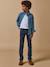 Jean coupe slim garçon Bleu fonce uni+Bleu moyen uni+Gris clair uni 5 - vertbaudet enfant 