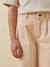 Pantalon large  en denim couleur - collection junior Amande+Nude 6 - vertbaudet enfant 