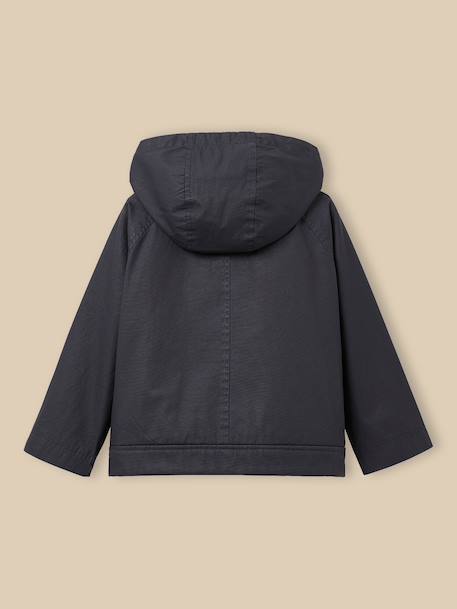 Veste en coton enduit - collection junior Marine 4 - vertbaudet enfant 